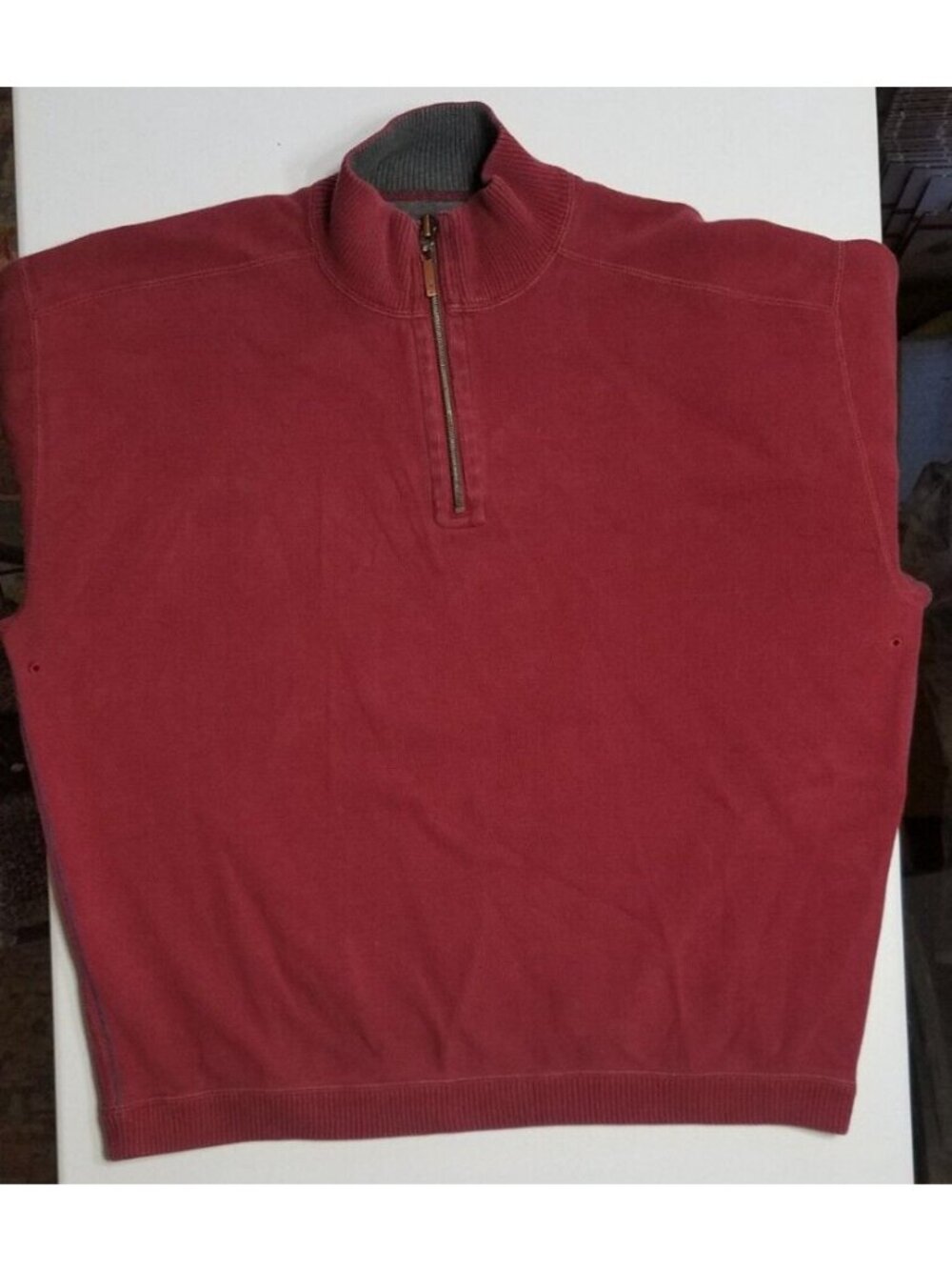 Tommy Bahama 1/4 Zip Long Sleeve Pullover Sweater Preppy Business Office Men's L